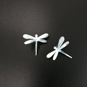 Buffalo Horn Dragonfly Stud Earrings